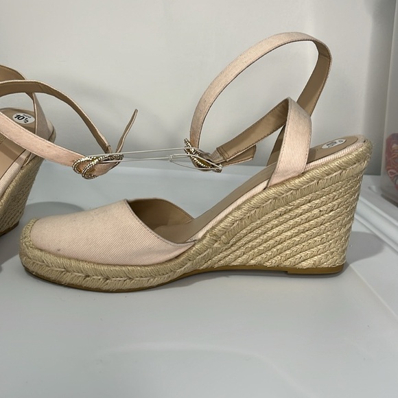 Stuart Weitzman Women's Espadrille Wedge Shoes Ankle Strap Size 10.5 Beach Coast - Picture 12 of 16